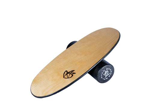 Wooden Balance Board "The Bean" & 150mm Foam Roller