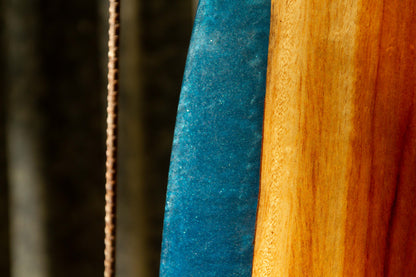 Handmade wooden Balance Board with resin artwork