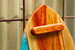 Handmade wooden Balance Board with resin artwork