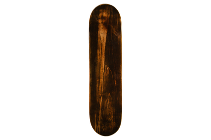 Ahnotion Trashbag's logo Skateboard deck Brown/black top 
