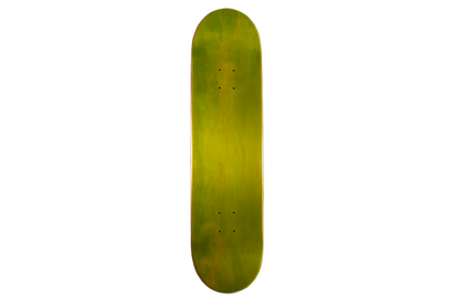 Ahnotion Trashbag's logo Skateboard deck Green top 