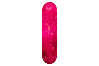 Ahnotion Trashbag's logo Skateboard deck Pink top 
