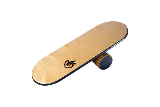Wooden Balance Board "The Fatboy" & 125mm Wood Roller