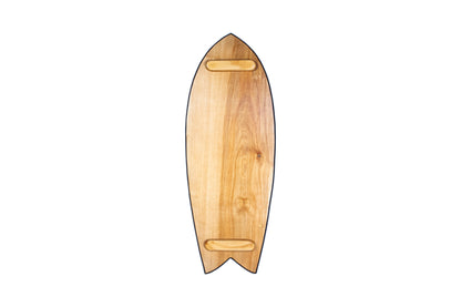 Wooden Surf Balance Board "The Fish" & 125mm Wood Roller