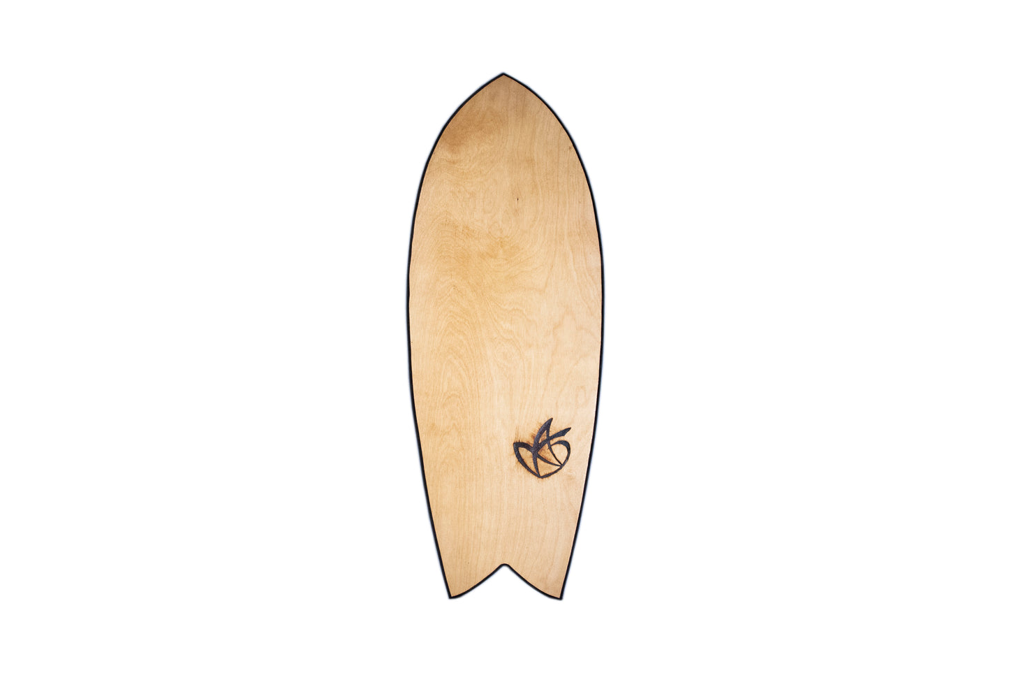 Wooden Surf Balance Board "The Fish" & 125mm Wood Roller
