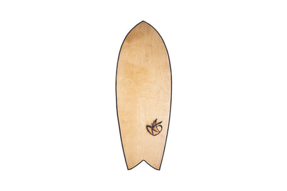 Wooden Surf Balance Board "The Fish" & 125mm Wood Roller