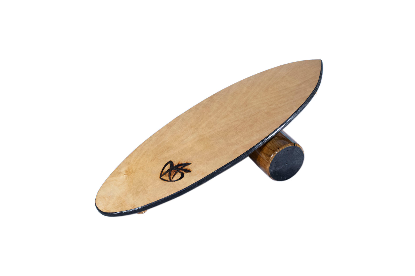 Wooden Surf Balance Board "The Shorty" & 125mm Wood Roller